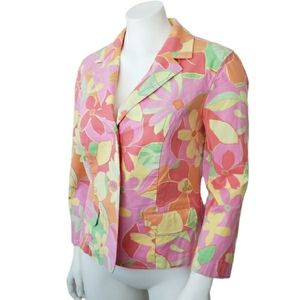 Sigrid Olsen Floral Blazer Jacket